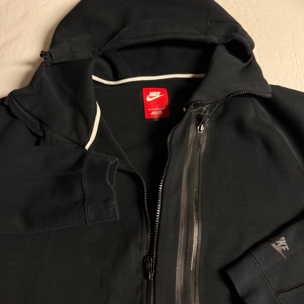 Nike Sportswear Tech Fleece Full Zip Hoodie Black Large